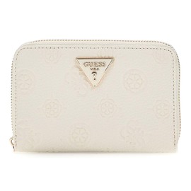 Portafoglio Donna GUESS Cresidia SLG Zip Around Bone A25GU31 PG9349140 Beige, Bone, Modern
