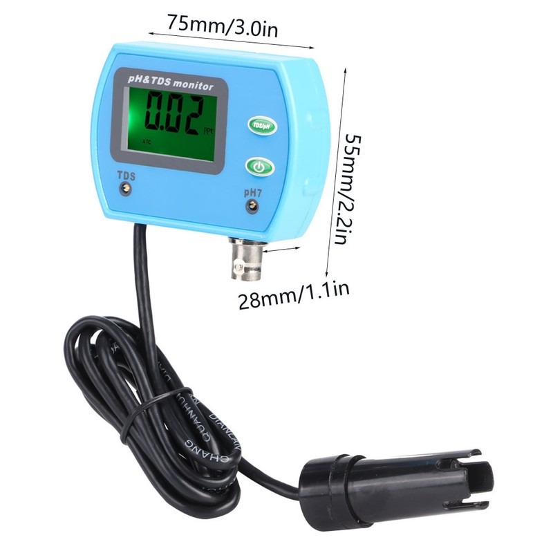 PH-9851 LCD Water Quality Analyzer PH/TDS Monitor Testing Instrument