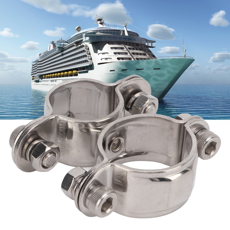 Swivel Clamp 360° Marine Grade Stainless Steel 316 Yacht Fishing