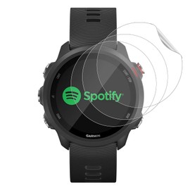 KZIOACSH Screen Protector for Garmin Forerunner 245 Music/Forerunner 245, [3 Pack] Flexible Soft Thin Fit HD Clear Anti-Scratch Film Edge Elastic Shatterproof Anti-Fingerprint Screen Protector Cover