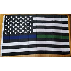 "Flags & Signs" USA Thin Blue Line 3x5ft Flag Grommets Lives Matter Trump a-1-5964