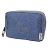 Marushin 1425025300 Moomin Pouch, Quilted Blue, Character, Small Items, Cosmetics,