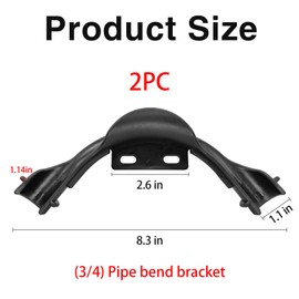Pex Tubing Bend Support with Nail Tab,Pex 90 Degree Bend Support Heavy Duty Reinforced Aluminum plastic Bend,Suitable for Most Floor Heating Pipes,Aluminum-Plastic Pipes,Wire Fixing Clamps (1 inch, 2)
