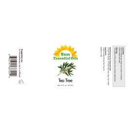 Sun Essential Oils - 16 oz Tea Tree Essential Oil for Skin, Hair, Scalp, Diffuser, Humidifier & Aromatherapy Massage - Scent for DIY Soap, Candle, Shampoo & Lotion Making at Home