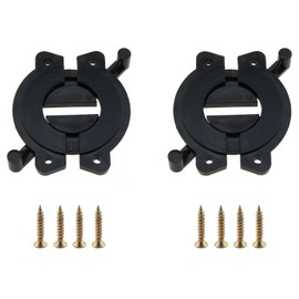 ZZHXSM 2 Sets 9.02x8.1cm Fastener Panel Connector Repair Panel Bracket Black Plastic Plank Connection Right Angle Bracket for Attaching Desk Dining Table Shelves