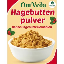 Hagebuttenpulver BIO 500g | ganze Hagebutte fein gemahlen | Intensiv fruchtig-säuerliches Aroma | Bio-Qualität Organic Rosehip Powder Küche Tee Naturprodukt