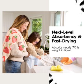 GEOMETRY Kitchen Towels - Quick Dry Microfiber Cloth Dish Towels for Kitchen Drying - Premium Quick Dry Towel (in The Sky, 1-Pack)