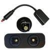 Fahgaer 6-Core Fiber Optic Converter 2 in 1 Out Audio
