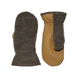 Stormy Kromer Waxed Tough Mitts - Water-Resistant, Goatskin Palm, Warm, Winter Mittens