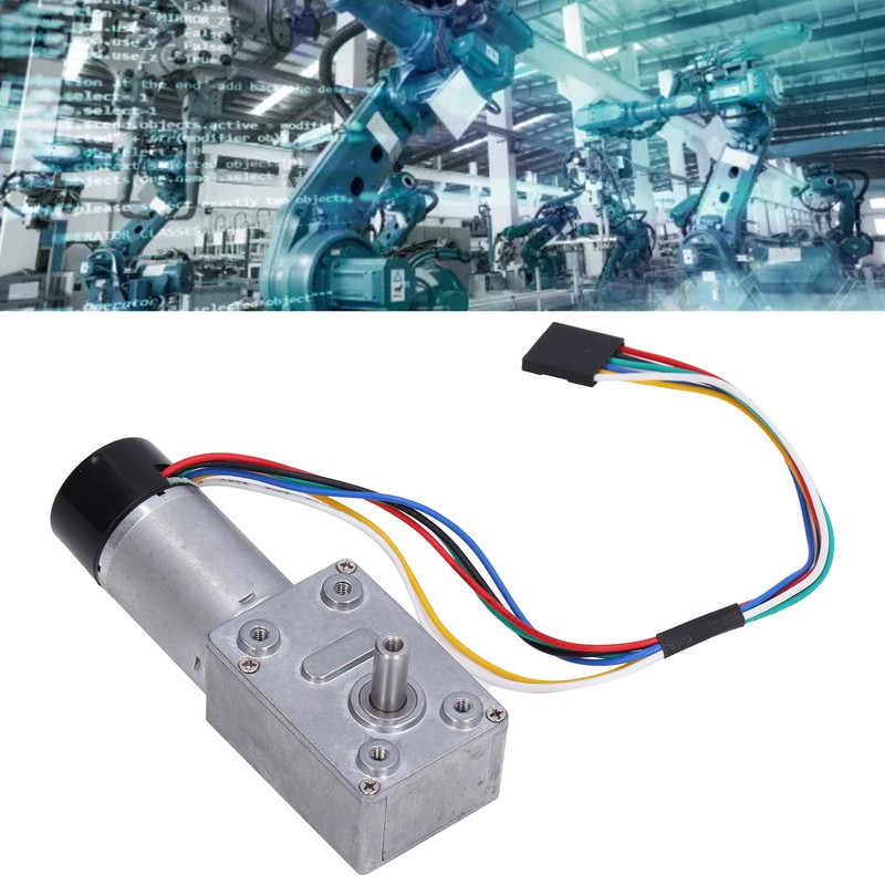 High Torsion Worm Gear Motor Full Metal Self Locking Encoder