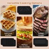 KOTEK 3 In 1 Sandwich Maker, Waffle Maker with Removable