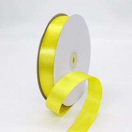 1 inch 100Yard Ribbon for Valentine‘s Day Flower Bouquet Arts Crafts Sewing Each Roll Ribbon for Trim Bow Merry Christmas Decoration (Yellow, 1 inch)