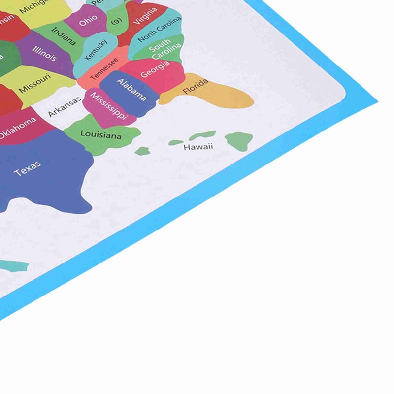 10pcs United States Map Easy to Read USA Ideal Wall