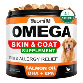 Aceite Salmón Y Linaza Perros - Omega 369 Piel/art. 120pzs