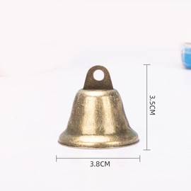 WANGCL 30PCS 38mm/1.5inch mini Vintage Bronze Jingle Bells for Making Wind Chimes Christmas Bell and etc