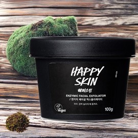 Lush Fresh Skin Naturally Derived Happy Skin Facial Exfoliator 4 Pieces 100g / 러쉬 산뜻한피부 자연유래 해피 스킨 페이셜 엑스폴리에이터 4개 100g