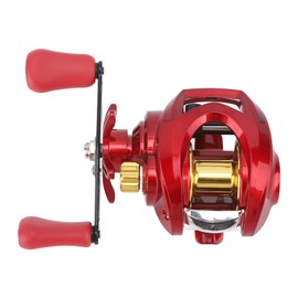 Fishing Reel, Baitcasting Wheel Stable Metal for Sea (Left Hand)