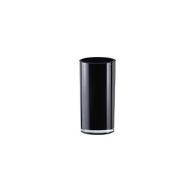 CYS Excel Black Glass Cylinder Vase (H:12" D:6") | Multiple Size Choices Glass Flower Vase Centerpieces | Wedding Table Arrangements