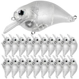 Ghanneey Unpainted Blanks Crankbaits Fishing Blank Hard Lures Kit Fishing Topwater Baits Fishing Lures DIY Making Kit for Saltwater Freshwater