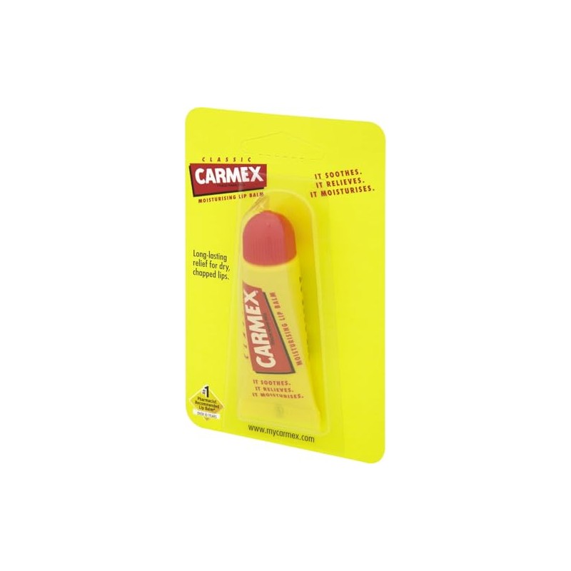 Carmex Classisc Bálsamo labial medicado, 0.35 onzas, paquete de 12
