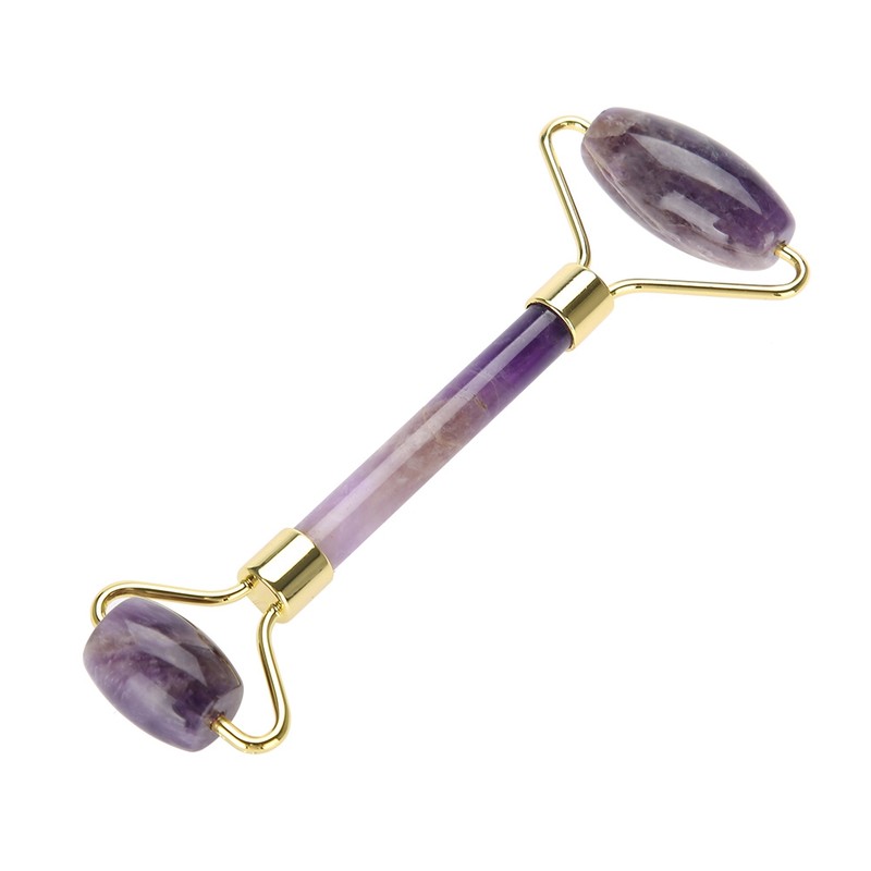 Natural Jade Roller Massage Amethyst Facial Massage Anti Wrinkle Anti