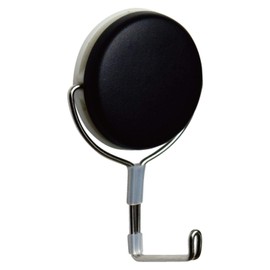 Mitsuya MKY-10-BK Strong Magnetic Hook, Monkey, Load Capacity 22.0 lbs (10 kg), Long Arm, Black