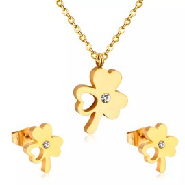 Irish Jewelry for Women - Four Leaf Clover Necklaces for Women - Shamrock Clover Earrings - Clover Bracelet for Women - Shamrock Pins and Brooches - Green Leprechaun Jewelry (Leprechaun - Gold)