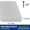 WORKPRO 1-1/2" 18 Gauge Brad Nails, 6000 Count Universal Brad