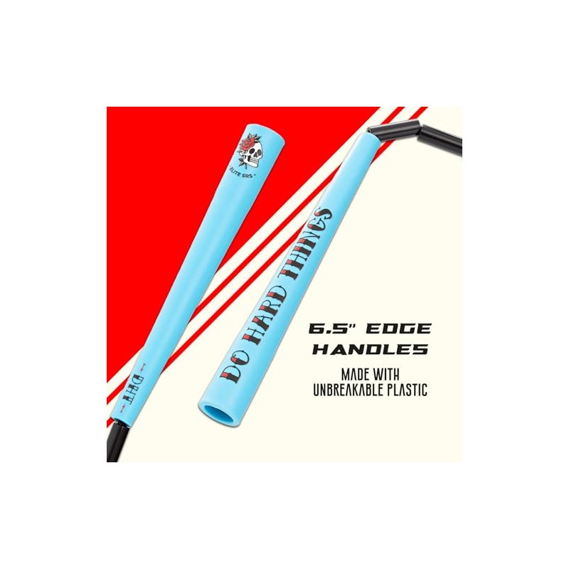 Elite Jumps Edge Beaded Adjustable Jump Rope, Do Hard Things