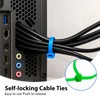 Pack of 100 Cable Ties, Resealable, Colourful Cable Ties Set,