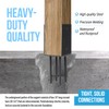 Heavy Duty U-Shape Metal Post Base Holder, 6''x6'' (Internal 5.5"x5.5"),