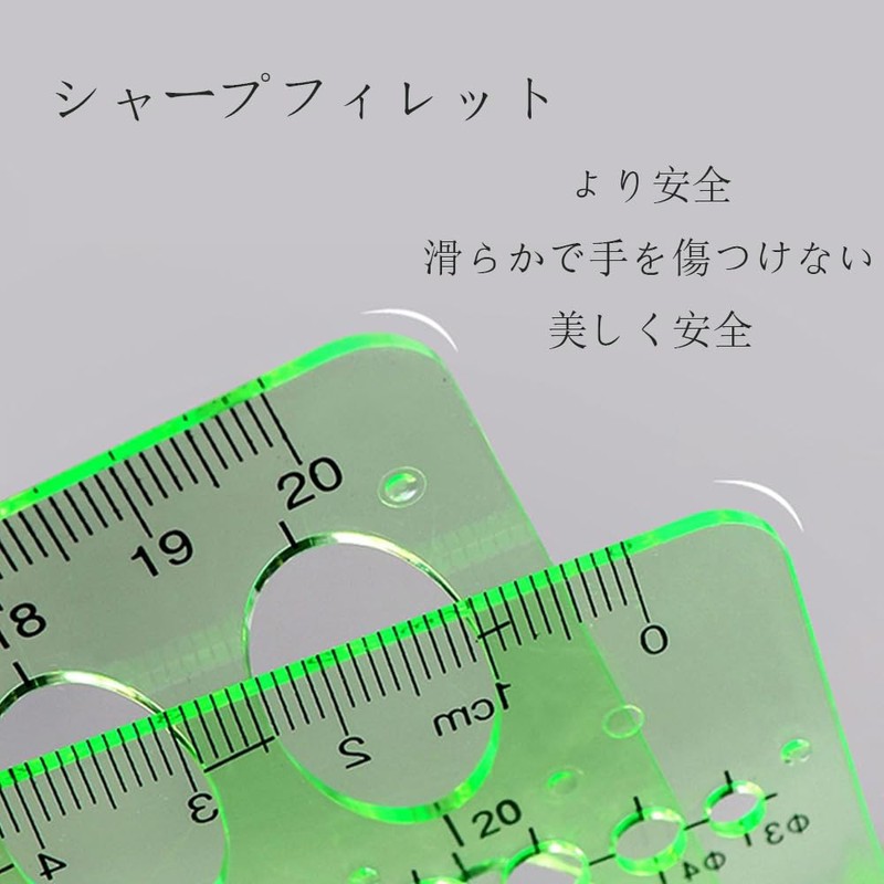 Suitable for round ruler templates, circular rulers, drafting tools, durable,