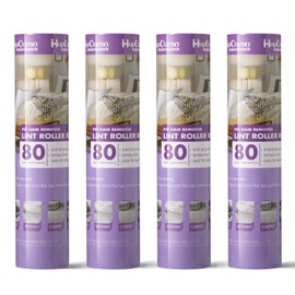 HapChron 9.45 inch Large Surface Lint Roller Refills, Fits Most 9.45" Supersize Lint Rollers with 1.5" ID, Total 320 Easy Tear Sheets (Pack of 4)