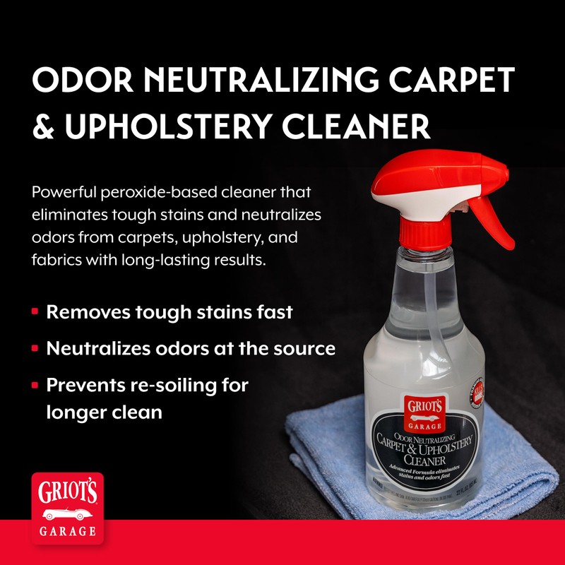 Griot's Garage Odor Neutralizing Carpet and Upholstery Cleaner for Car