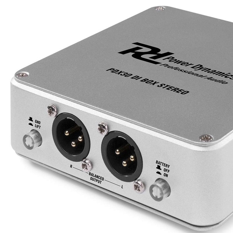 Power Dynamics PD-X30 Direct Injection Box XLR 6.3mm Jack 48V