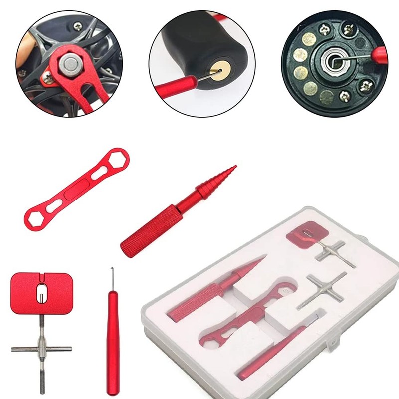 Wanjorlay Reel Repair Tool Kit for Fishing Reel Removal Bearing