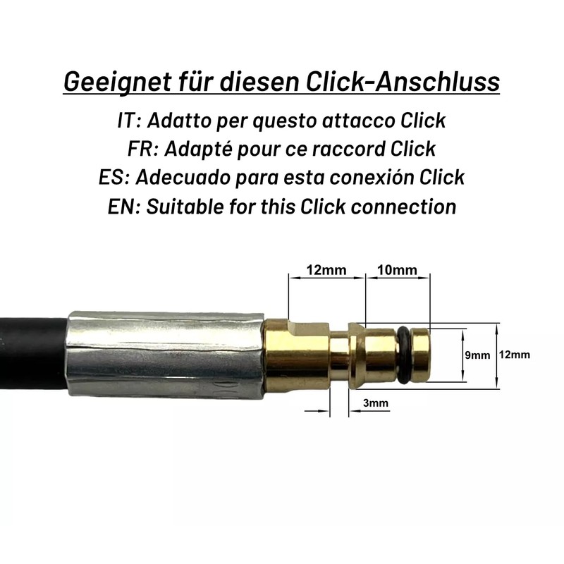 High Pressure Extension for Hose Connector for - Compatible with