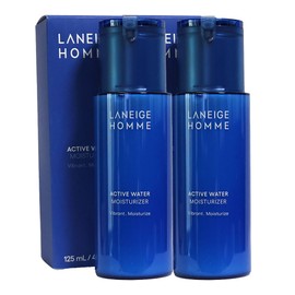 Laneige Homme Active Water Moisturizer 125ml x2 / 라네즈 옴므 액티브 워터 모이스처라이저 125ml x2개