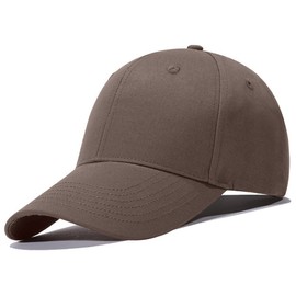 BALLOT Cap, Men's and Women's, Hat, Solid Color, Unisex, Deep Type, Large Size, UV Protection, Baseball Cap, 100% Cotton, L Size, Dark Brown