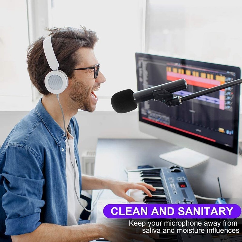 6 Piezas Fundas para Micrófono, Protector de Micrófono, Funda de