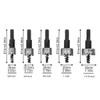 ChgImposs 5Pcs 16-30mm 5/8-Inch to 1-3/16 Inch HSS Hole Saw