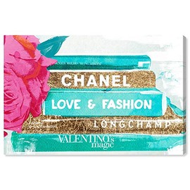 The Oliver Gal Artist Co. Fashion and Glam Wall Art Canvas Prints 'Ideals of Style' Home DÃ©cor, 30" x 20", Gold, Teal