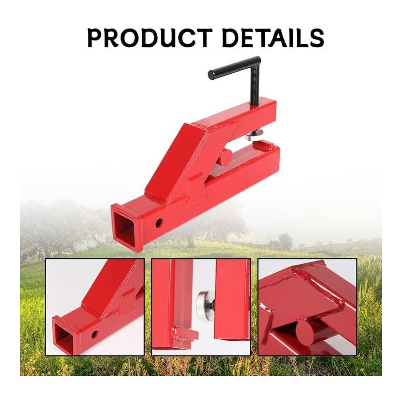 HECASA Clamp On Trailer Hitch 2" Ball Tractor Mount Receiver