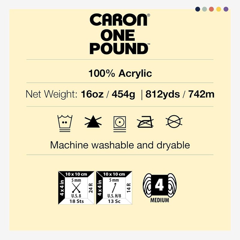Caron One Pound Yarn, 16 Ounce, Deep Violet