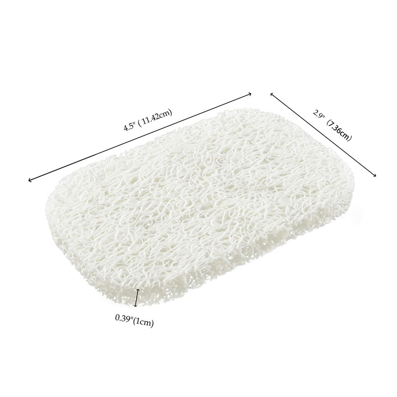 Snowkingdom 4 Pack White Soap Saver Holder for Soap Bar