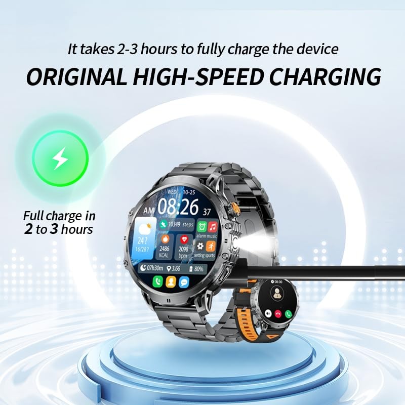 BOVUGAC [1 Pack] for LIGE 2025 New 1.85 Inch SmartWatch