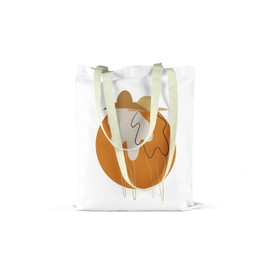 Le Jardin du Lin Printed Shopping Bag, Foldable, Fabric Bag with Two Long Handles, Size: 34 x 40 cm