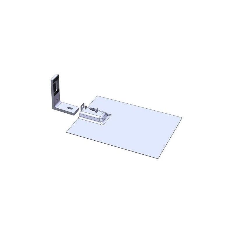 L-Foot with Flashing for Solar Panel PV Module Mounting Racking