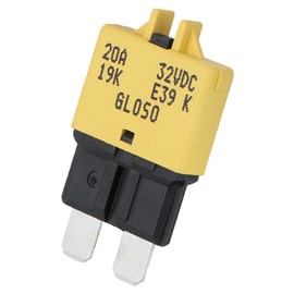 Mobestech 3pcs 20 Amp Mini Breaker Fuse Resettable Fuse Resettable Automotive Fuse 20 Amp Ressettable Fuse