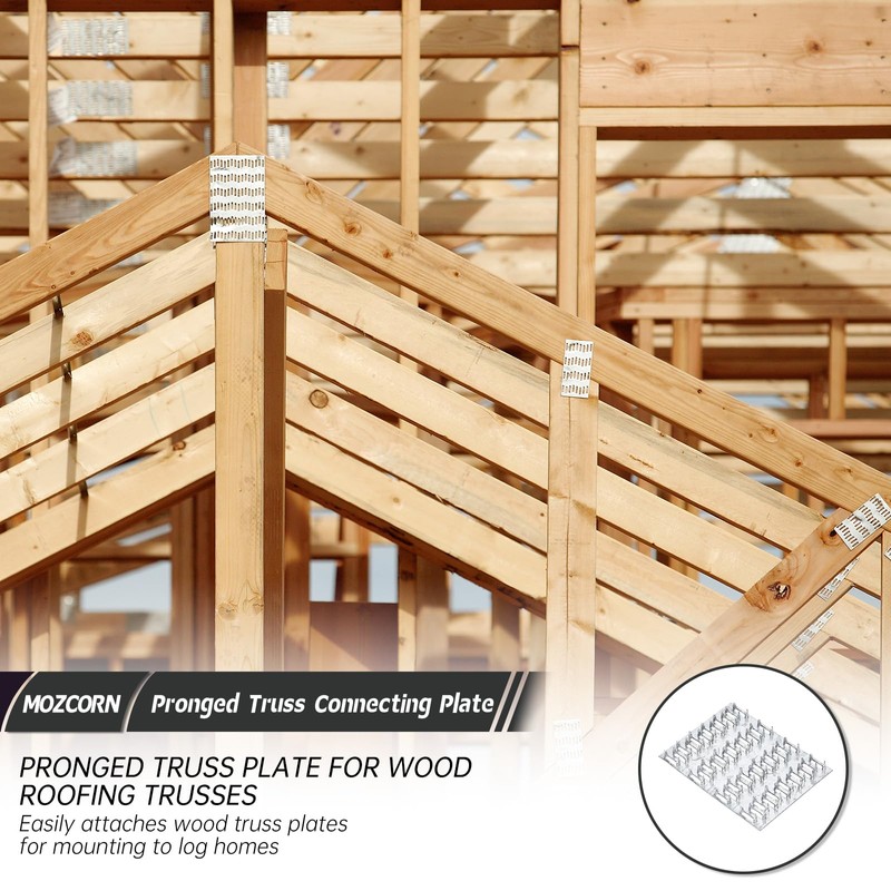 MOZCORN Truss Plates 3x4, Truss Brackets for Wood, 20 Pcs